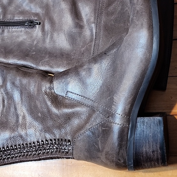 Vince Camuto VC-BENDRA mushroom brown high leather boots - Picture 3 of 9